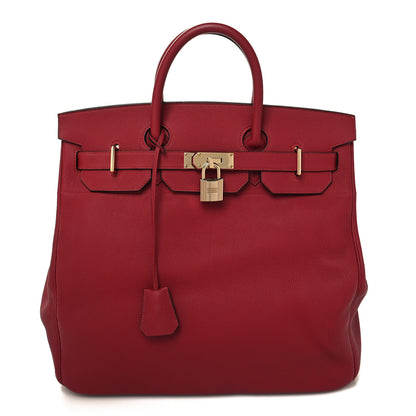 Hermes Togo HAC Birkin 40 Rouge Grenat 1 of 13
