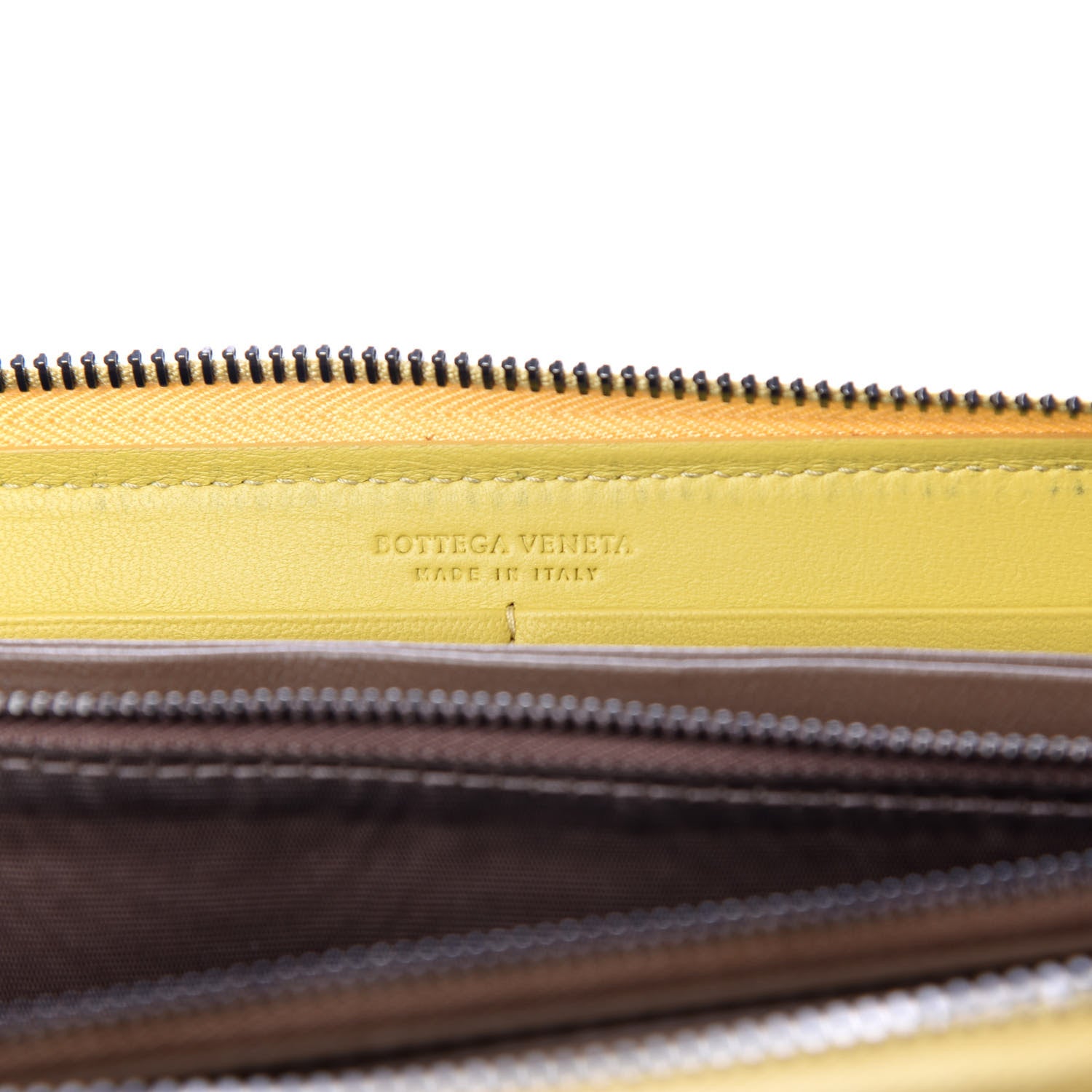 Bottega Veneta Nappa Intrecciato Zip Around Wallet Moutarde 6 of 7