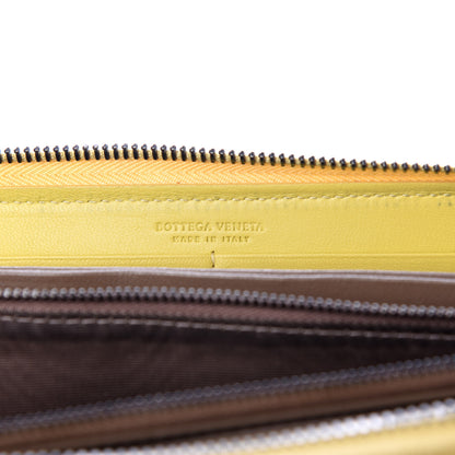 Bottega Veneta Nappa Intrecciato Zip Around Wallet Moutarde 6 of 7
