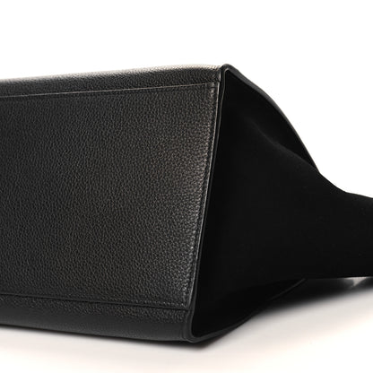 Celine Drummed Calfskin Suede Small Trapeze Black 9 of 9