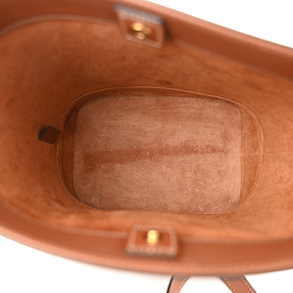 Celine Smooth Calfskin Small Cuir Triomphe Bucket Bag Tan 6 of 13