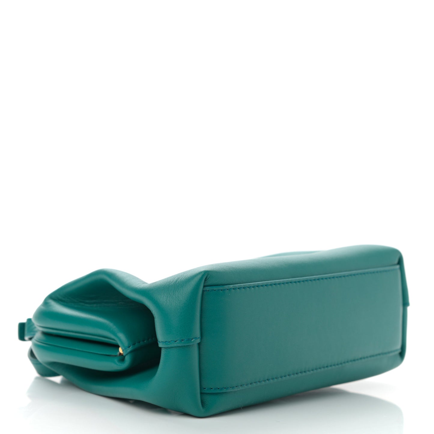 Calfskin Small The Point Triangle Bag Mallard