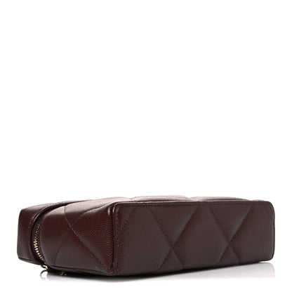 Chanel Caviar Quilted Top Handle Slim Vanity With Chain Dark Brown 4 of 11