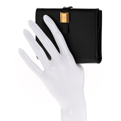 Hermes Box Compact Cadena Wallet Black 2 of 10