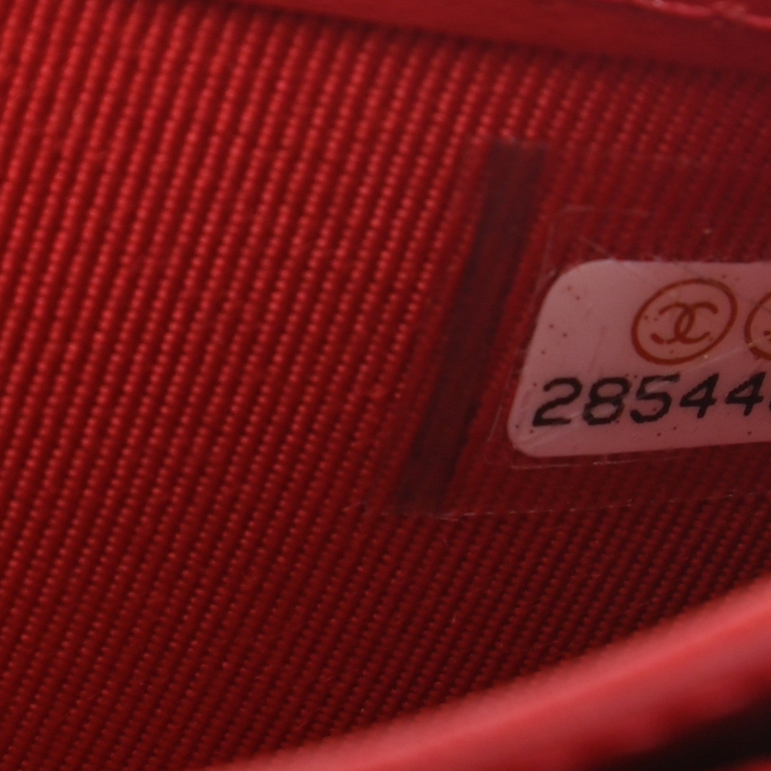 Chanel Caviar Quilted Yen Wallet Dark Red 8 of 8