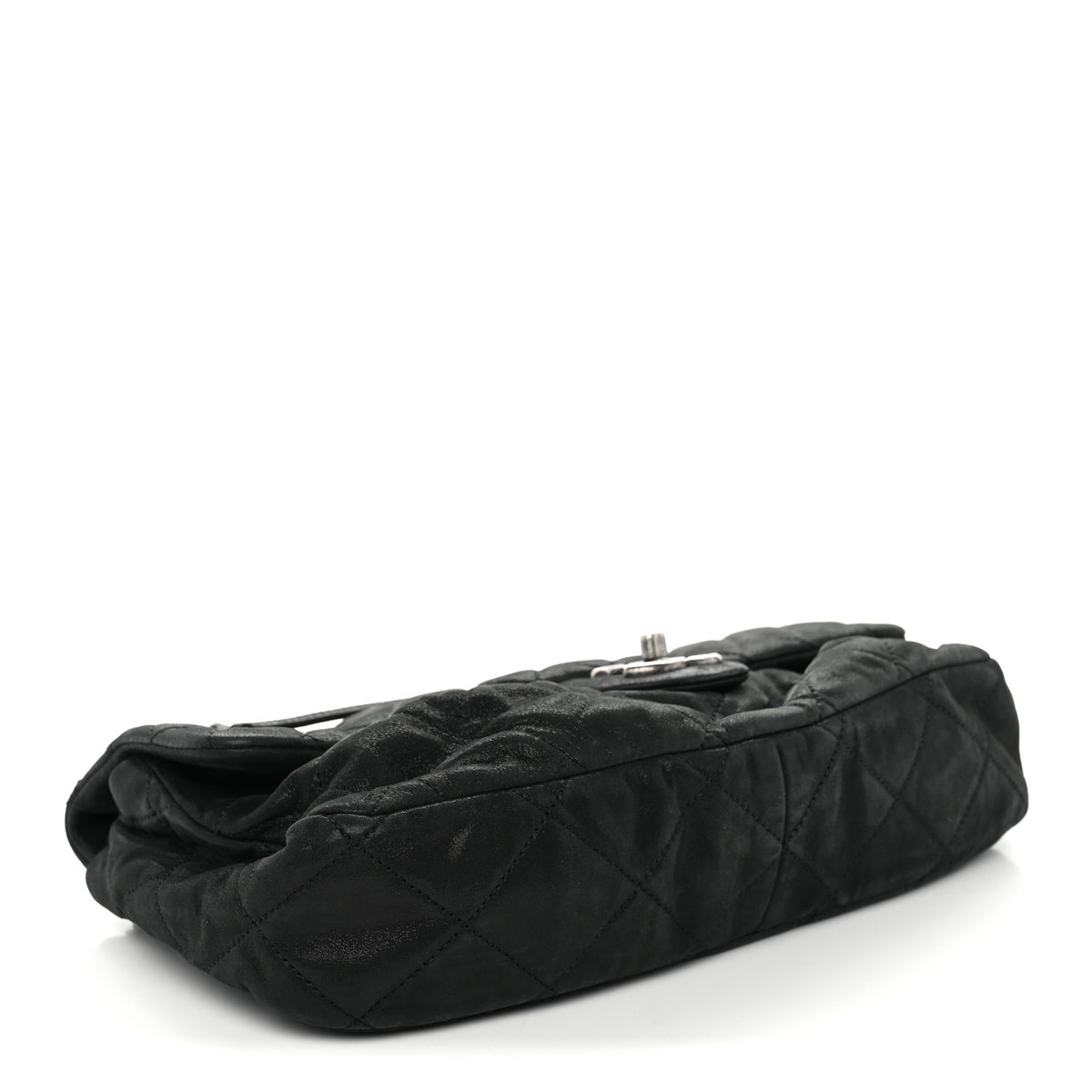Chanel Iridescent Calfskin Quilted East West Flap Black 4 of 10