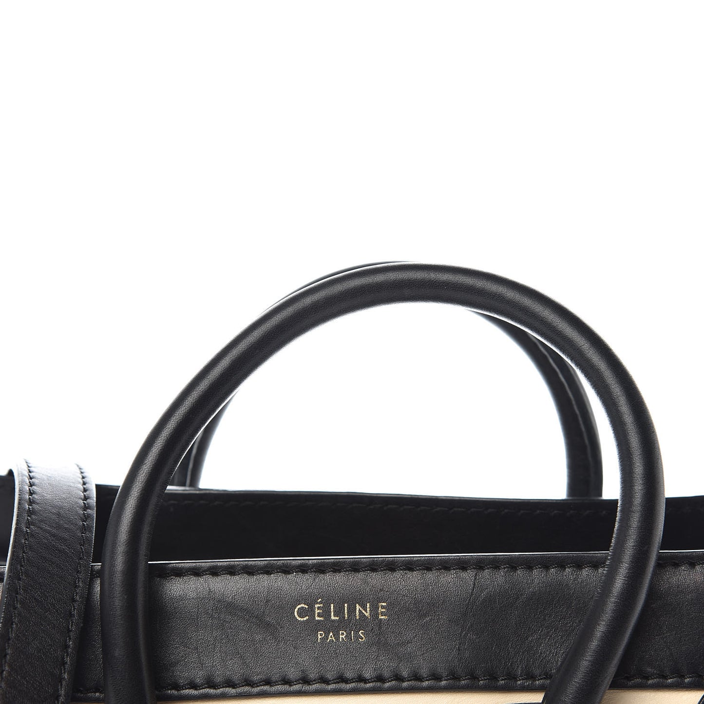 Satin Calfskin Suede Nano Tri-Color Luggage Seashell