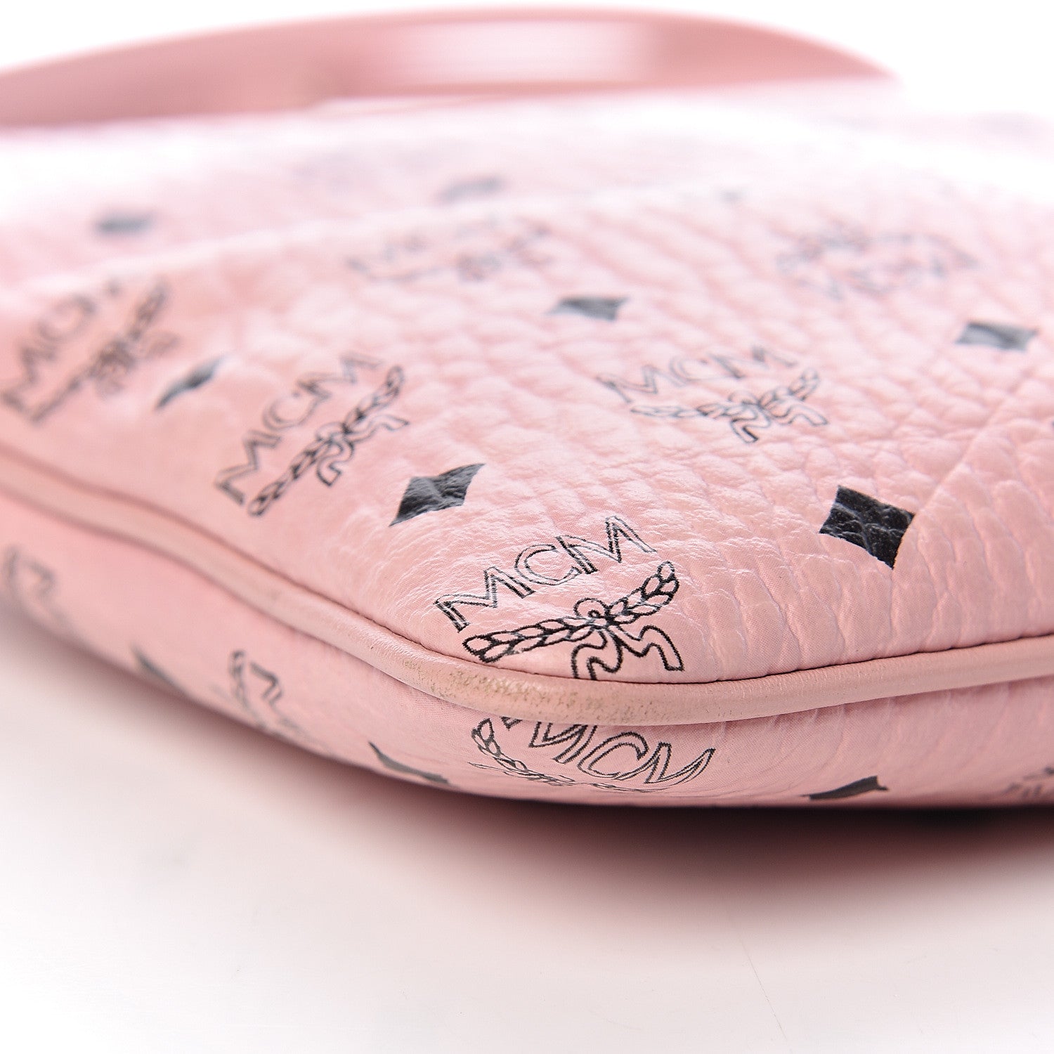 MCM Visetos Medium Crossbody Pouch Soft Pink 9 of 11