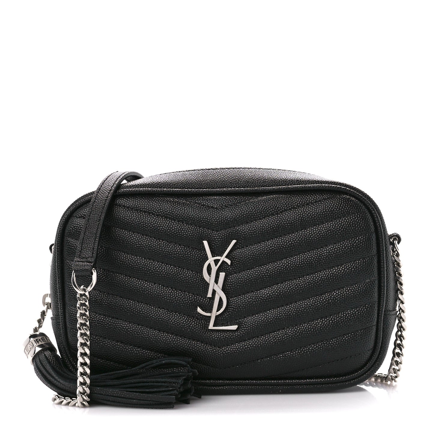 Grain De Poudre Matelasse Monogram Mini Lou Camera Bag Black
