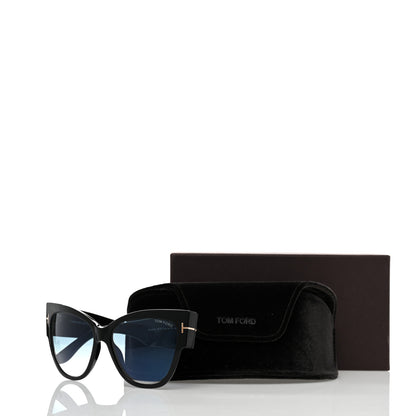 Tom Ford Acetate Anoushka Cat Eye Sunglasses TF371 Black 8 of 8