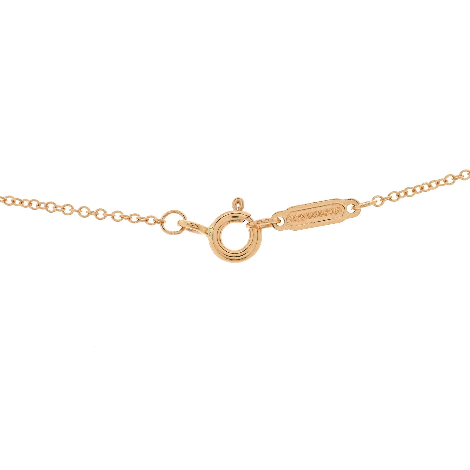 Tiffany 18K Rose Gold Diamond Atlas Pierced Pendant Necklace 3 of 3