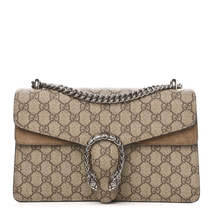 Gucci GG Supreme Monogram Small Dionysus Shoulder Bag Taupe 1 of 13