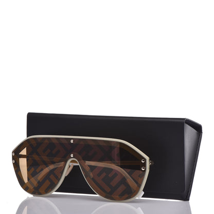Fendi FF Fabulous Shield Sunglasses FF M0039/G/S White 13 of 13
