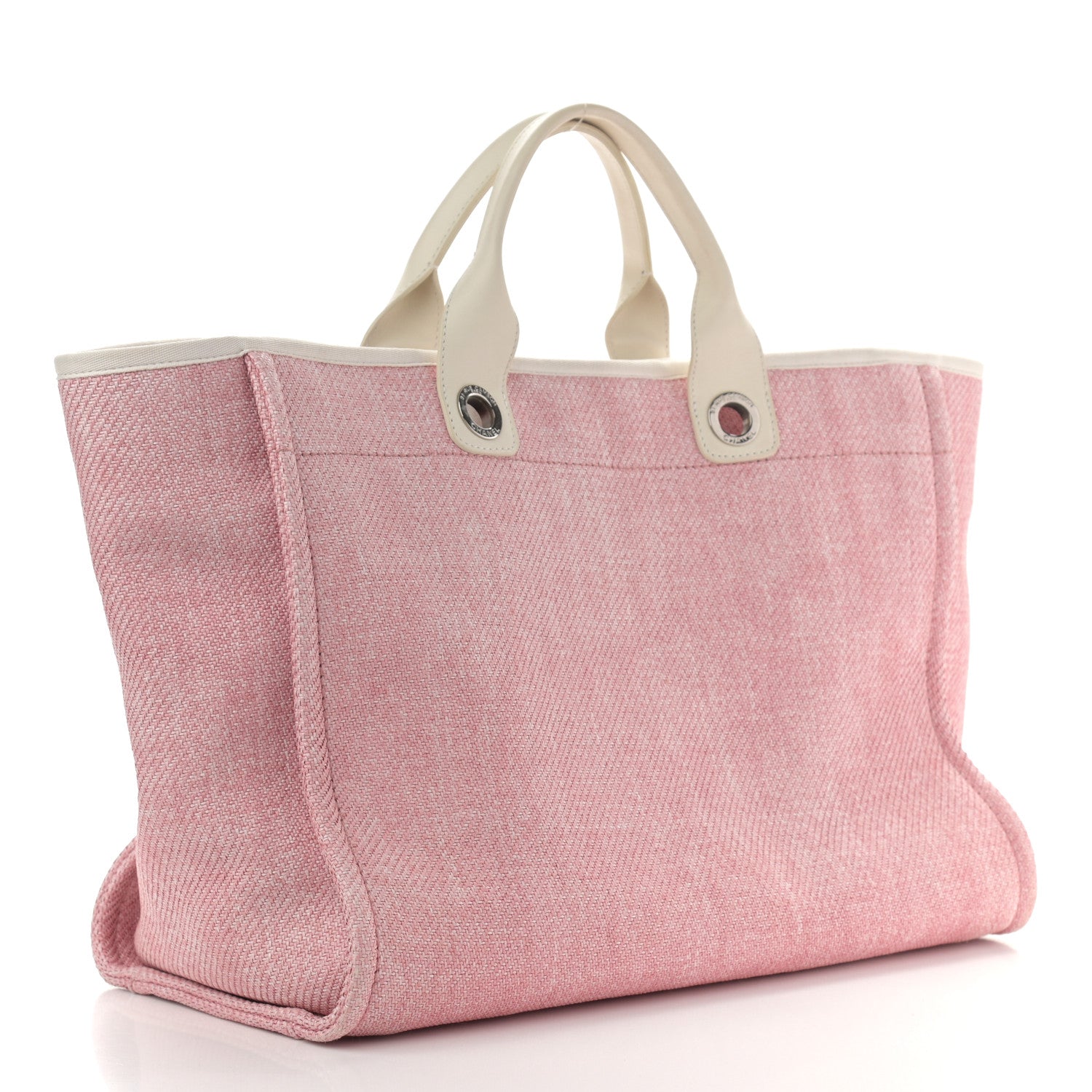 Chanel Canvas Medium Deauville Tote Pink 2 of 17