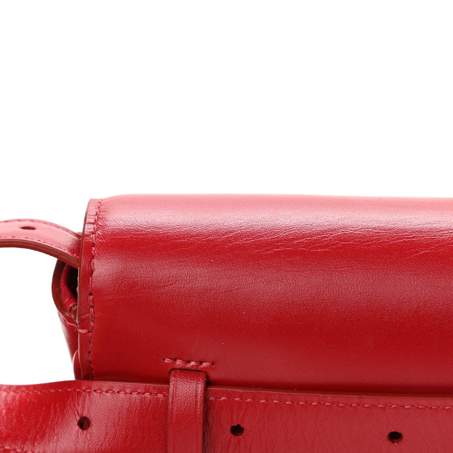 Celine Smooth Calfskin Tassel Belt Bag Red 11 of 14