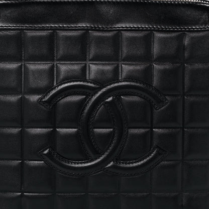 Chanel Lambskin Chocolate Bar Quilted Small Shoulder Bag Black 7 of 9