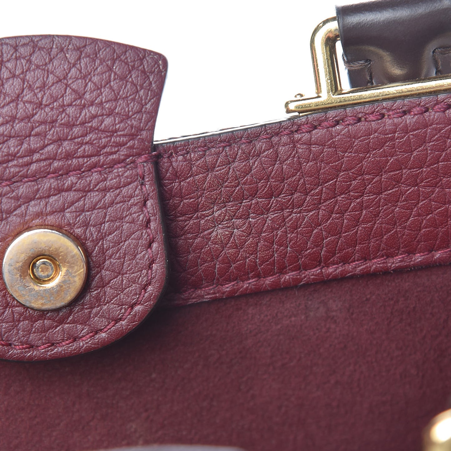 Damier Ebene Cuir Taurillon Brittany Bordeaux