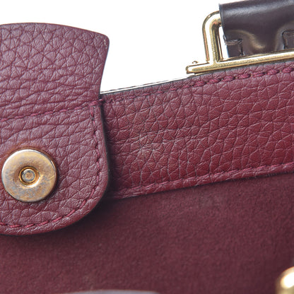 Louis Vuitton Damier Ebene Cuir Taurillon Brittany Bordeaux 15 of 15