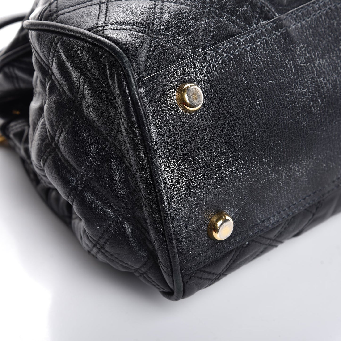 Calfskin Mix Quilted East West Virna Black