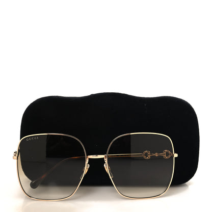 Gucci Metal Horsebit Square Frame Sunglasses GG0879S Grey 7 of 7