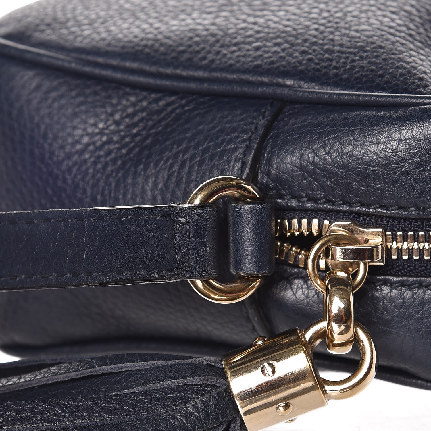 Gucci Pebbled Calfskin Small Soho Disco Bag Blue 16 of 18