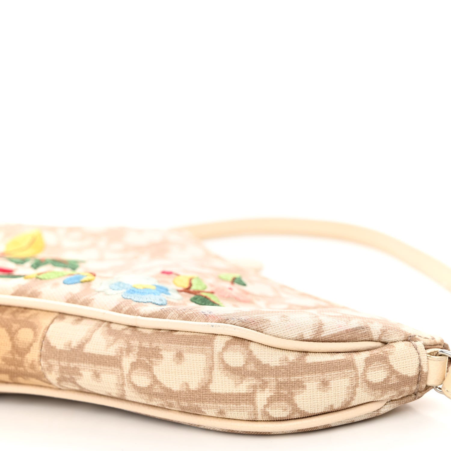 Christian Dior Monogram Vintage Flowers Mini Saddle Bag Beige 9 of 12