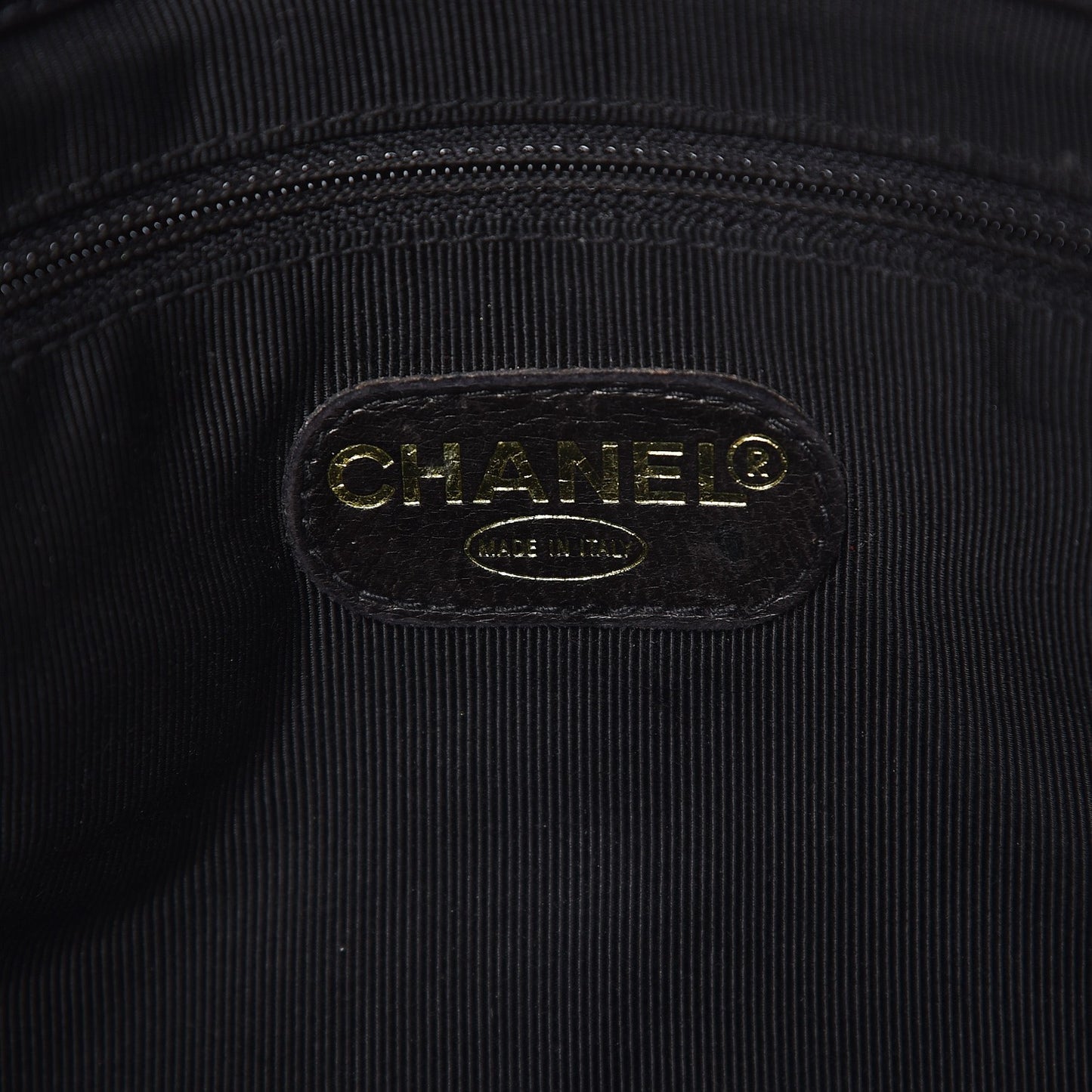 Caviar Quilted Flap Shoulder Bag Black