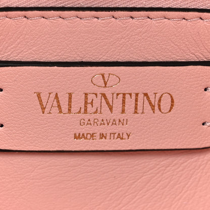 Valentino Garavani Nappa Enamel Medium Roman Stud Shoulder Bag Rose Quartz 6 of 11