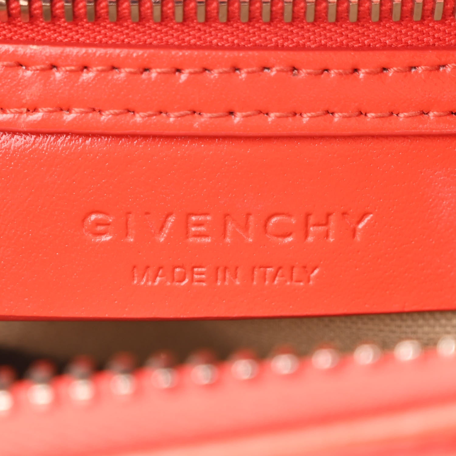 Givenchy Shiny Lord Calfskin Mini Antigona Bright Orange 6 of 13