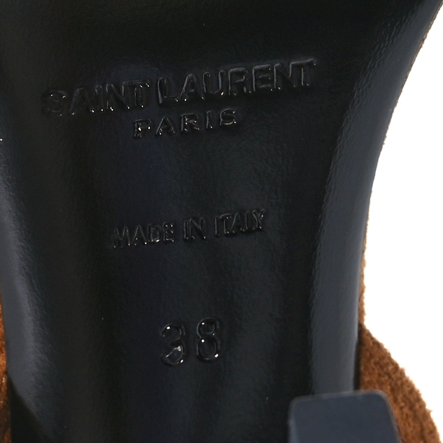 Saint Laurent Suede Paz 105 Ankle Strap Sandals  38 Cachemire Light Brown 7 of 10
