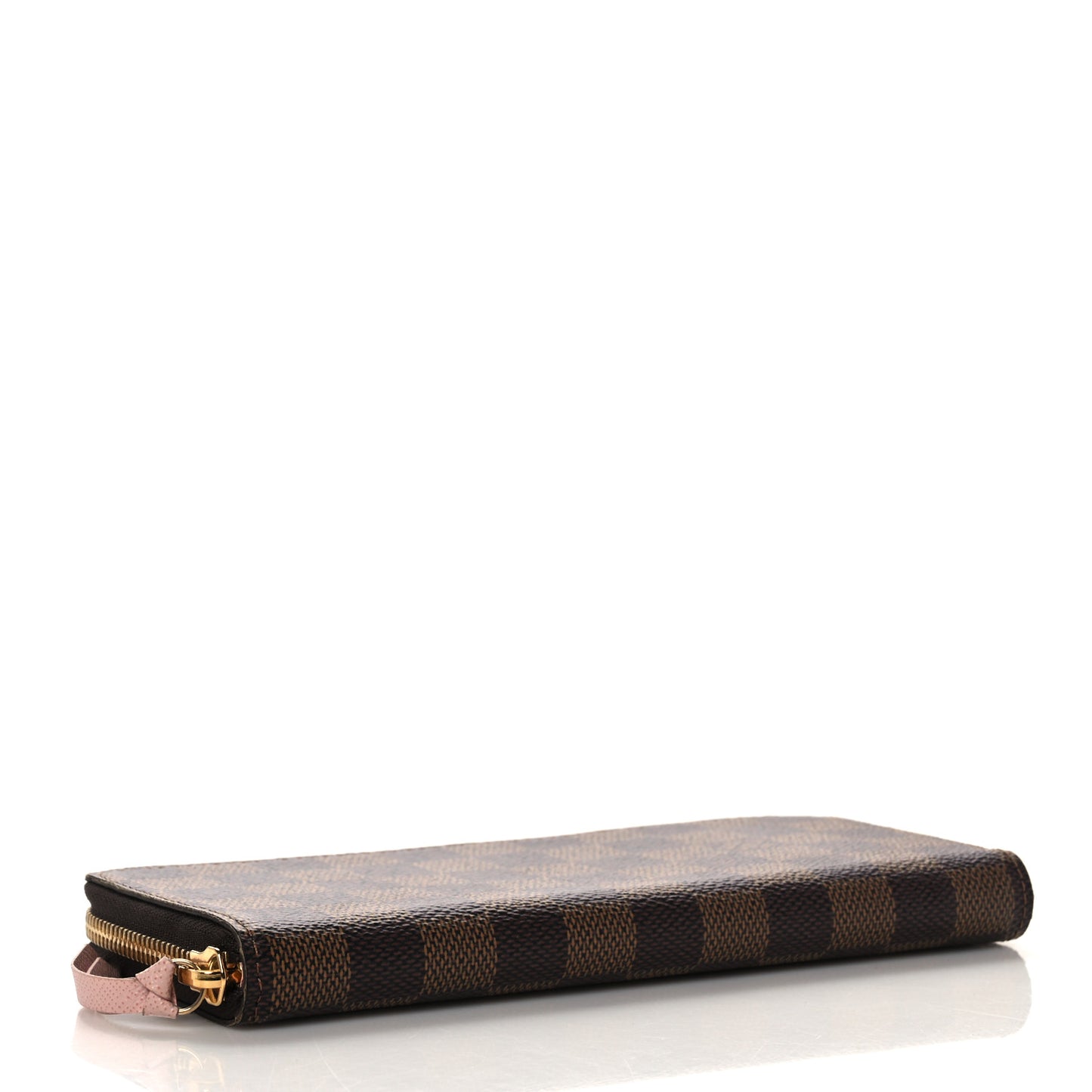 Damier Ebene Clemence Wallet Rose Ballerine