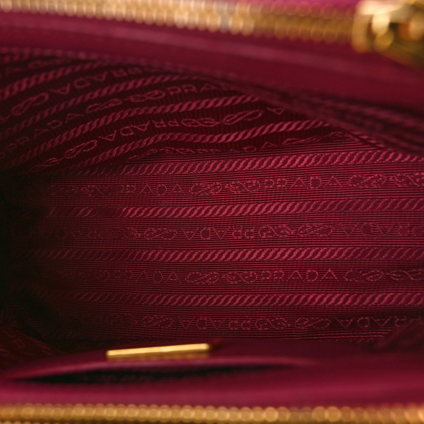 Saffiano Mini Galleria Double Zip Tote Fuxia