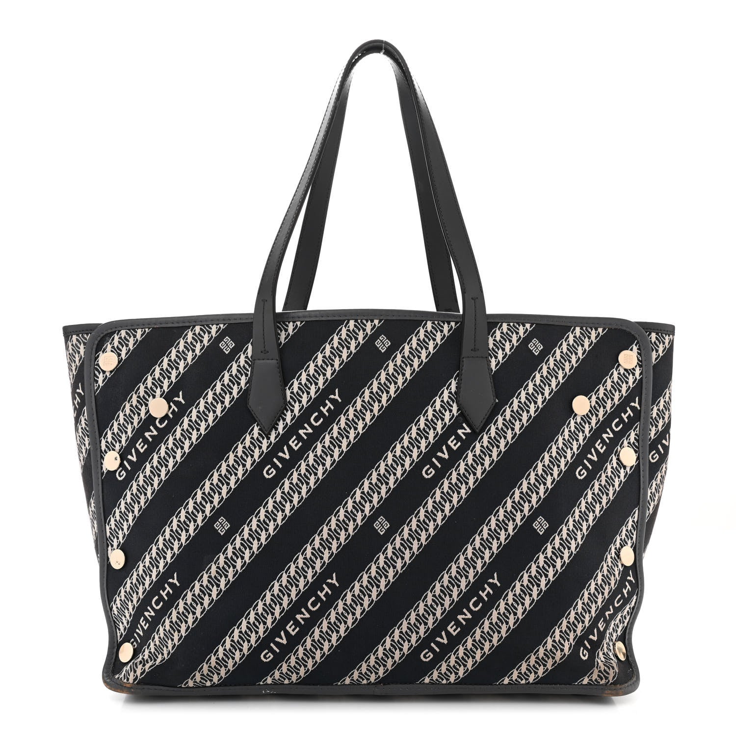 Givenchy Canvas Jacquard Medium Bond Tote Oil Blue 3 of 18