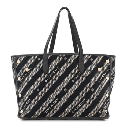 Givenchy Canvas Jacquard Medium Bond Tote Oil Blue 3 of 18