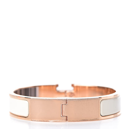 Hermes Enamel Narrow Clic Clac H Bracelet PM Craie 3 of 6