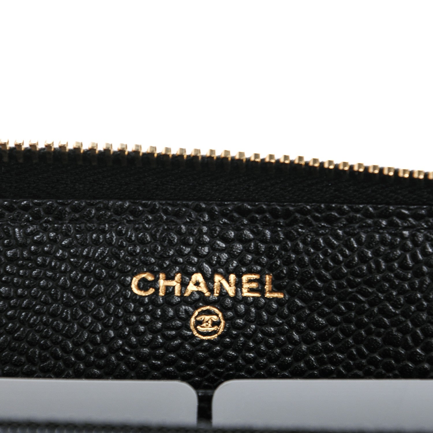 Chanel Caviar Quilted Large Gusset Zip Around Wallet Black 6 of 8