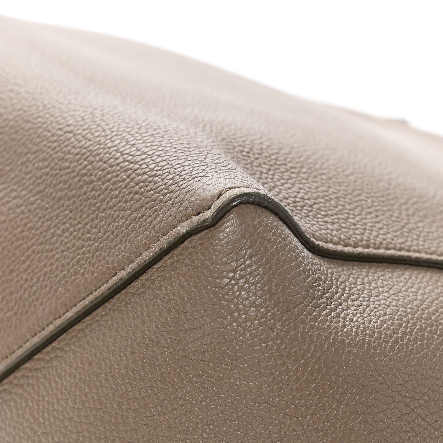 Celine Soft Grained Calfskin Belt Cabas Phantom Souris 6 of 6