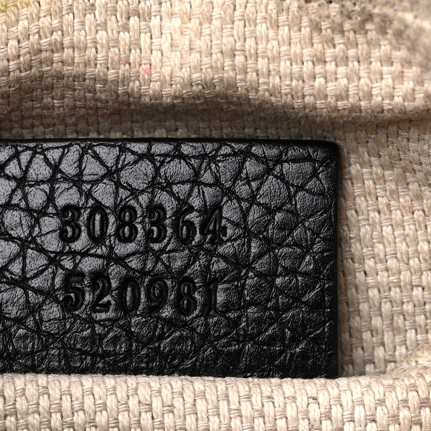 Pebbled Calfskin Small Soho Disco Bag Black