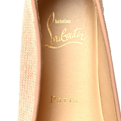 Christian Louboutin Nanou Orlato Donna Espadrilles 39 Paille Croisette 9 of 10