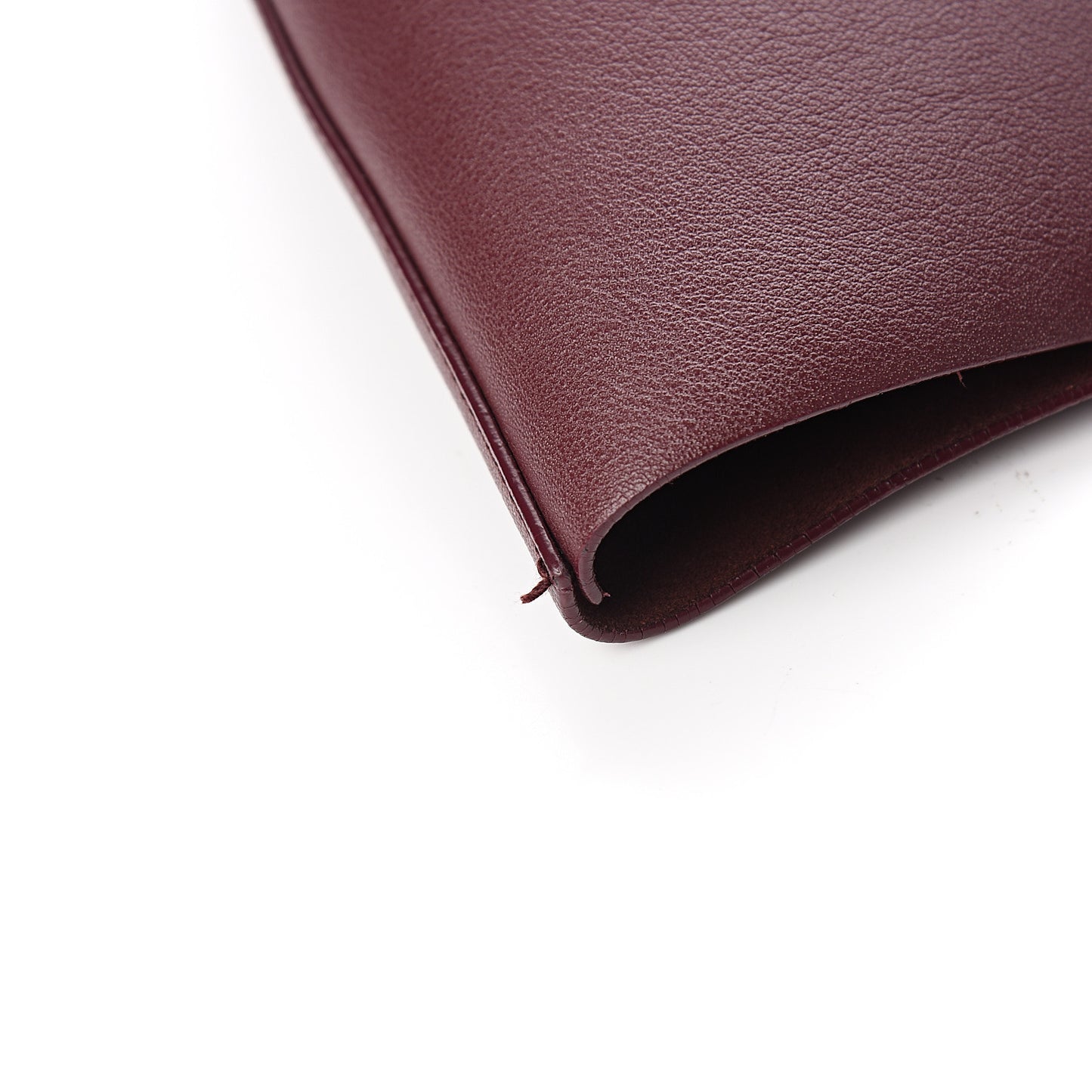 Calfskin Large Shopping Tote Bordeaux