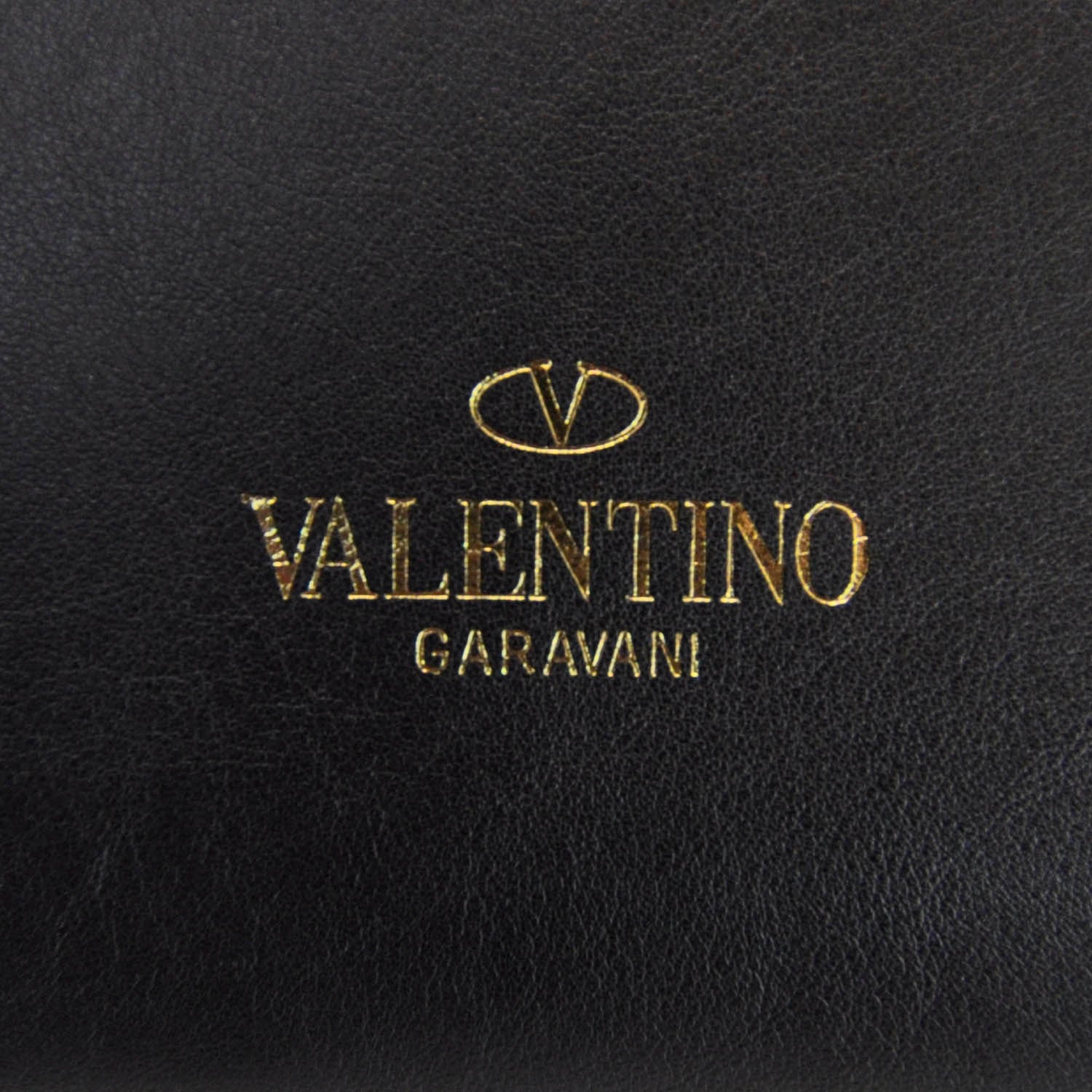 Valentino Garavani Vitello Rockstud Double Handle Tote Black 5 of 7