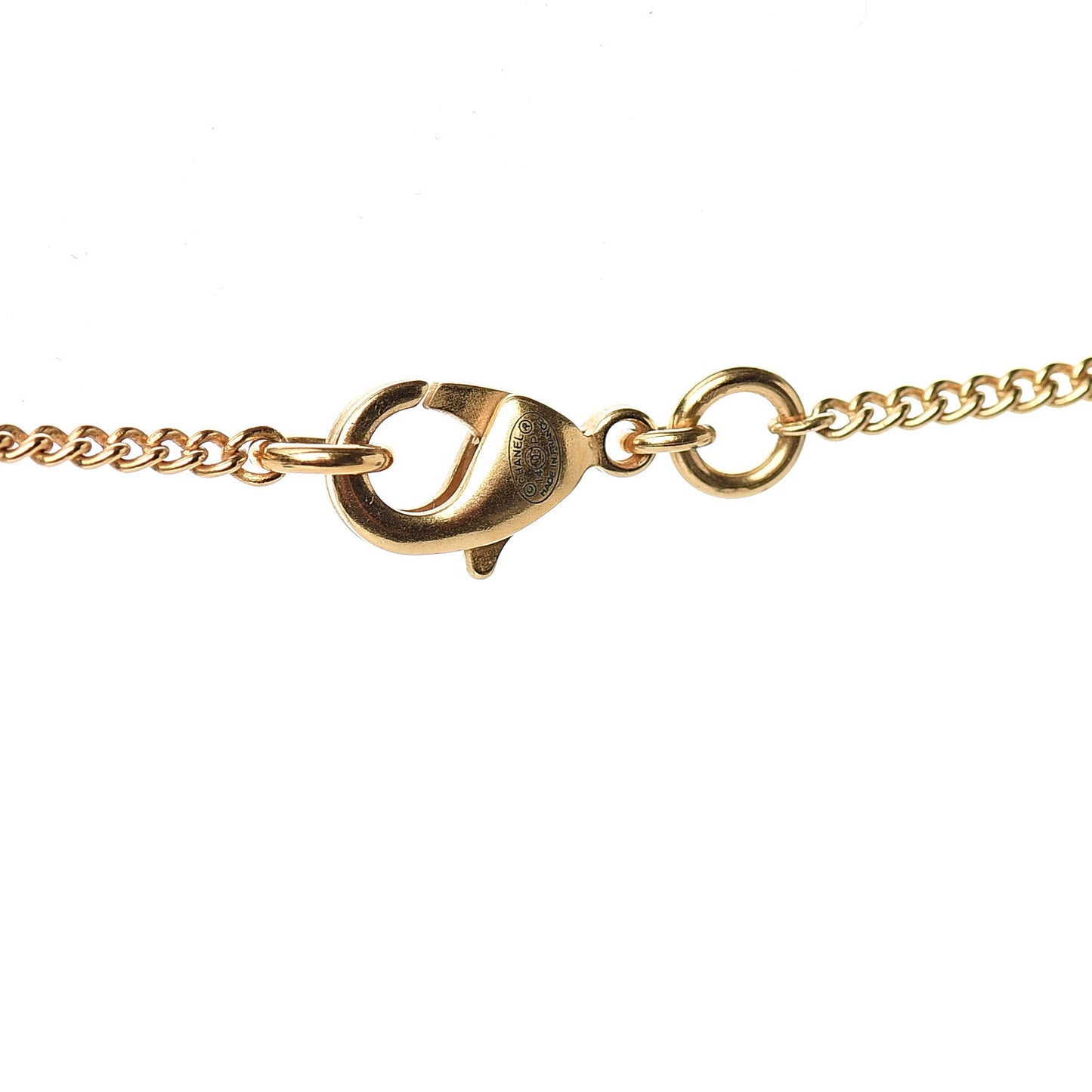 CC Chain Pendant Necklace Gold