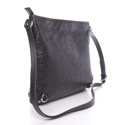 Gucci Calfskin Horsebit Embossed Abbey Messenger Dark Brown 3 of 10