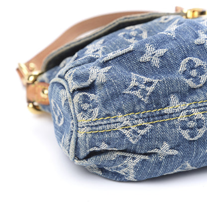 Louis Vuitton Monogram Denim Mini Pleaty Blue 9 of 12