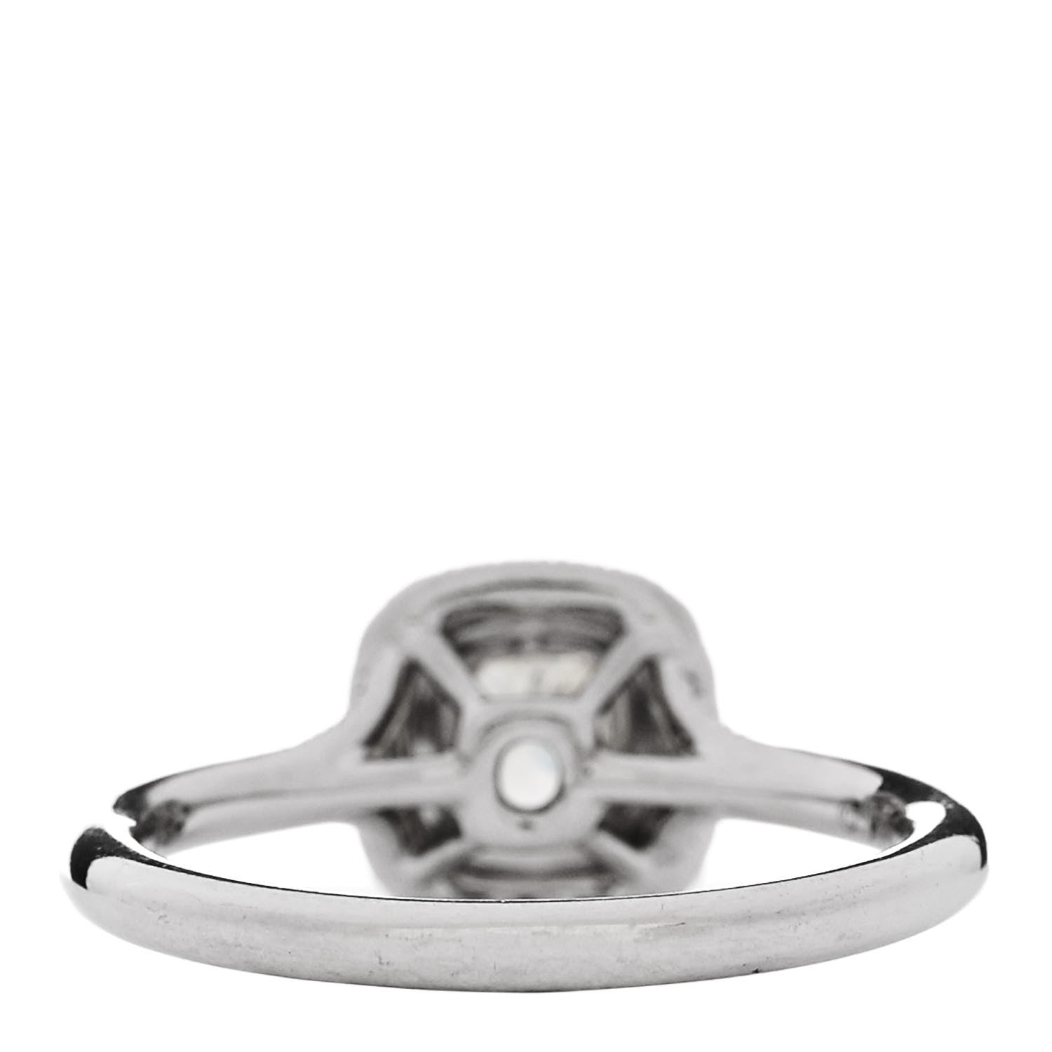 Tiffany Platinum 18K Yellow Gold Fancy Yellow Diamond .26ct Soleste Engagement Ring 51 5.75 4 of 7