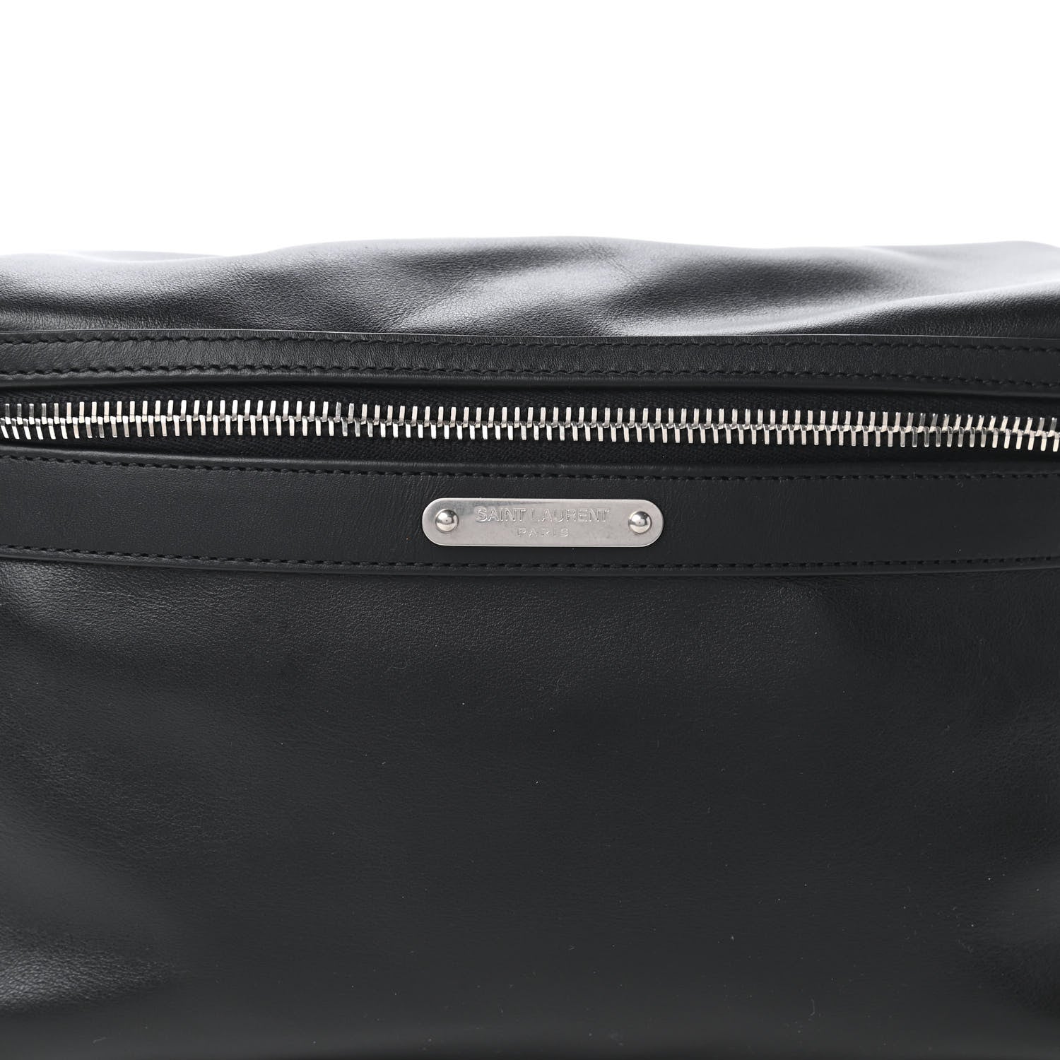Saint Laurent Calfskin City Belt Bag Black 10 of 10