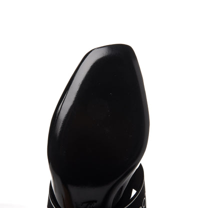 Louis Vuitton Patent Uncover Pumps 35 Black 9 of 9