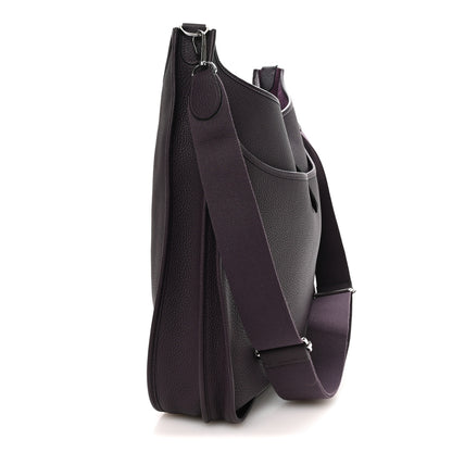 Hermes Taurillon Clemence Evelyne III TGM Prune 3 of 10