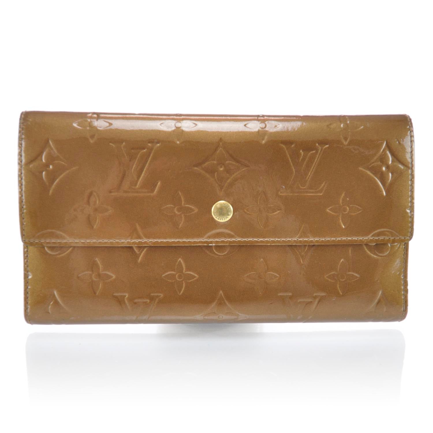 Louis Vuitton Vernis Porte Tresor International Wallet Bronze 1 of 12