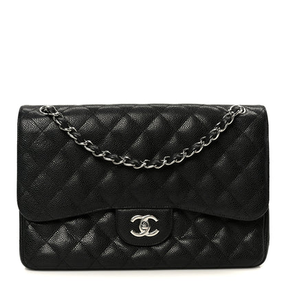 Chanel Caviar Quilted Jumbo Double Flap Black 1 of 11